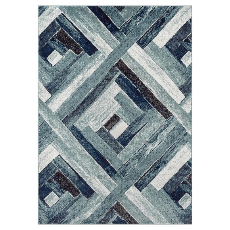 Luxe Weavers Modern Abstract Wood Carpet Geometric Area Rug, 3 of 13