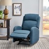 Fabric Manual Rocker Recliner Chair with Lever Mechanism - 3 of 4