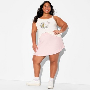 Wicked x Katie Kime Women's Jersey Glinda Graphic Camisole - Cream - 1 of 3