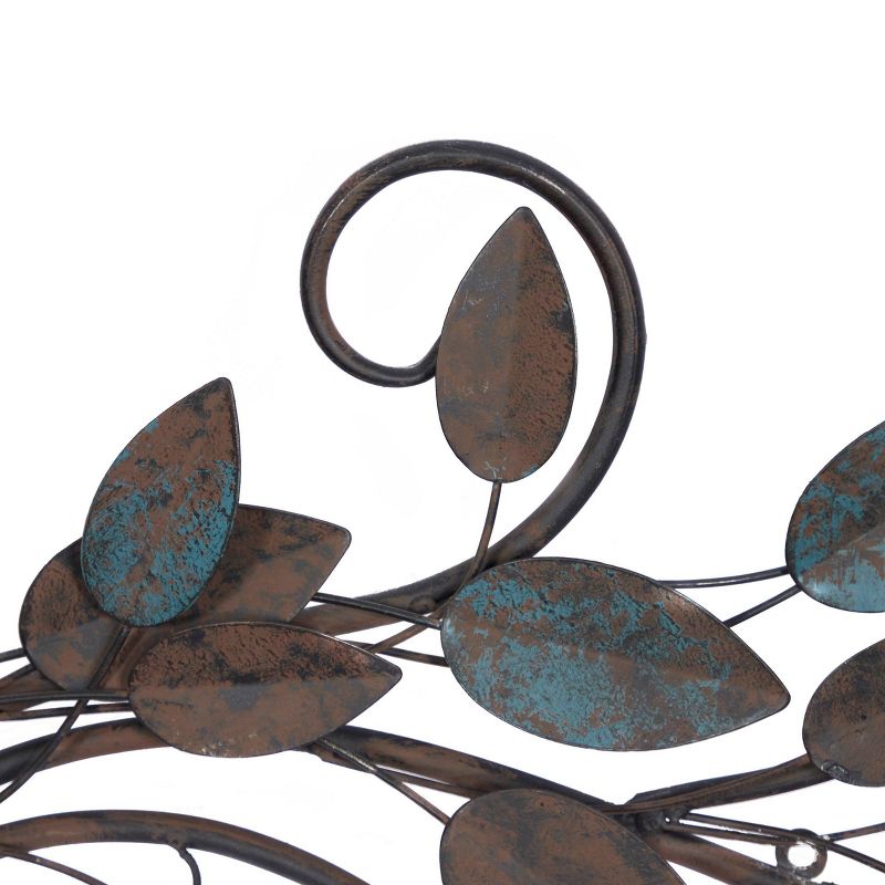 Traditional  Metal Leaf Wall Decor - Olivia & May, 5 of 7