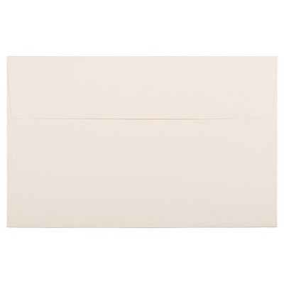 JAM Paper A10 Strathmore Invitation Envelopes 6 x 9.5 Natural White Linen 900789414I