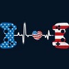Men's Design By Humans July 4th Flag Heartbeat Video Gamer By Ujangkasep T-Shirt - 2 of 2