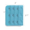 Allegra K Women's 3 Hook 3 Row Stretchy Bra Strap Extenders Hooks Bra Band - 3 of 4