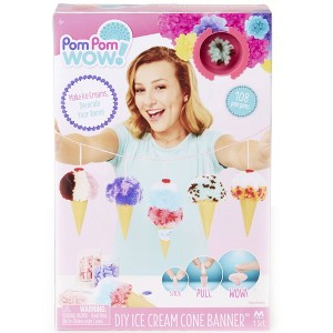 Pom Pom Wow DIY Ice Cream Cone Banner - 1 of 1