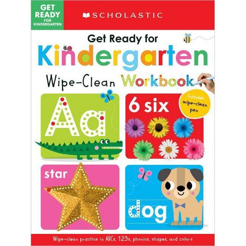 Get Ready For Kindergarten Wipe Clean Workbook Scholastic Early Learners Wipe Clean Paperback Target