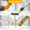 MECO ELEVERDE Extendable Window Cleaner Squeegee Cleaning Kit Washing Tool with 62" Long Handle Mop - 4 of 4