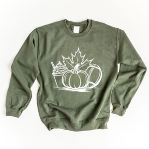 Simply Sage Market Fall Collage Sweatshirt - 1 of 4