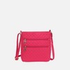 MKF Collection Lainey Solid Quilted Cotton Crossbody by Mia K -  Fuchsia - 2 of 4