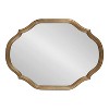 Kate and Laurel Augustina MDF Scallop Mirror, 27x37, Gold - 2 of 4