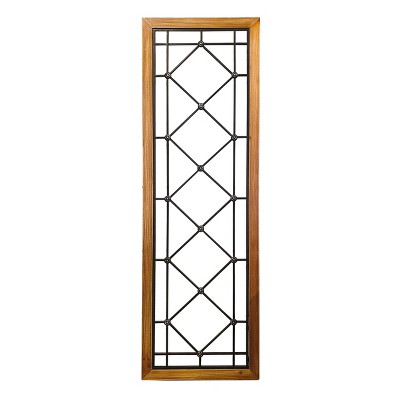 VIP Metal 47.25 in. Brown Grate Wall Decor