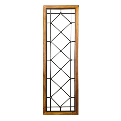 VIP Metal 47.25 in. Brown Grate Wall Decor - image 1 of 4