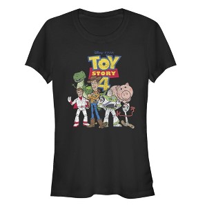 Juniors Womens Toy Story Character Logo Party T-Shirt - 1 of 3