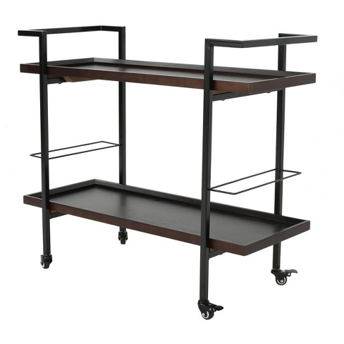 Gerard Industrial Wooden Bar Cart - Christopher Knight Home - image 1 of 4