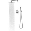 Okak Dual Shower Head with 10IN Rain Shower Head and Handheld Head, High Pressure Shower Heads with 2 Way Pressure Balance Valve Kit - 2 of 4