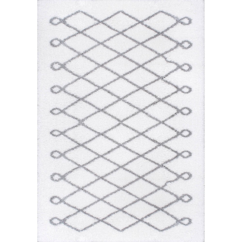 Gray Solid Loomed Area Rug 5'x8' - nuLOOM