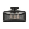 Livex Lighting Industro 3 - Light Semi-Flush Mount in  Black/Brushed Nickel - 2 of 4
