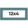 PosterPalooza | Panoramic Simple Blue Picture Frame - UV Acrylic, Foam Board Backing, Hanging Hardware - 2 of 4