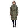 Women's Long Puffer Jacket Coat with Hood - S.E.B. By SEBBY - 3 of 4