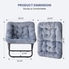 FONTOI 29" Cozy Fluffy Faux Fur Folding Lounge Comfy Chair with Plush Cushion Collapsible Steel Frame Kids Chair for Teens Living Room Bedroom - 3 of 4