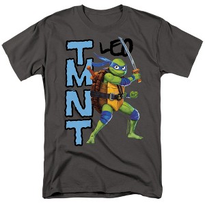 Men's Teenage Mutant Ninja Turtles Mutant Mayhem Leo T-Shirt - 1 of 4