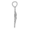Black Bow Jewelry 14k Yellow or White Gold Bass Pendant, 17mm (5/8 inch) - 2 of 4