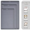 Aoibox Silicone Cat & Dog Food Mat, Waterproof Anti-Slip Pet Feeding Mat with Raised Edge to Prevent Spills, Easy Clean Dishwasher Safe for Drinkers - 2 of 4