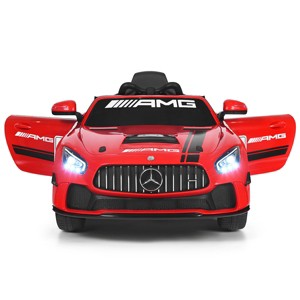 Infans 12V Kids Licensed Mercedes Benz AMG GT Ride On Car w/ 2.4G Remote Control, Head/Rear Lights, Swing Function, MP3 USB TF Input, Horn - 1 of 4