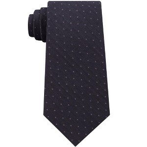 Calvin Klein Mens Dot Self-tied Necktie, Black, One Size - 1 of 1