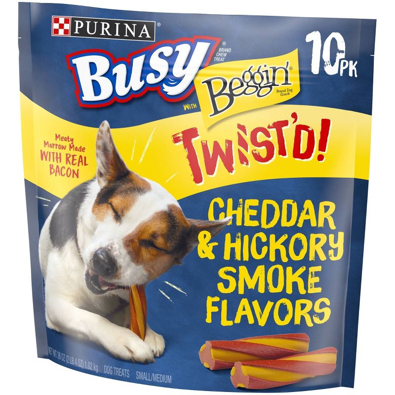 Busy Bone Twisted Chewy with Bacon Flavor Dog Treat - 36oz, 5 of 6