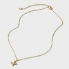 14K Gold Dipped Twisted Bubble Initial Necklace - A New Day™ Gold - 3 of 4
