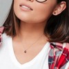 EVERLY JEWELRY |Sterling Silver 4 4/5 CT TGW Garnet Solitaire Stud Earring and Pendant with chain Set - 4 of 4