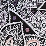 black white lace print