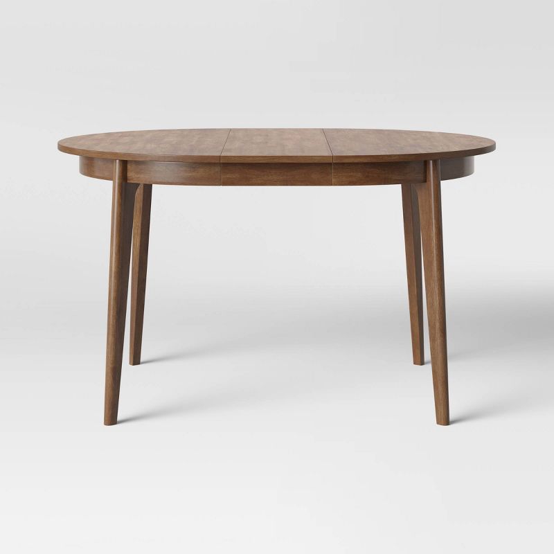 Astrid Mid-Century Round Extendable Dining Table - Threshold™, 1 of 17