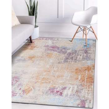 Luxe Weavers Modern Abstract Artistic Pastel Area Rug