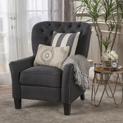 Fabric Push Back Recliner with Plush Cushioning