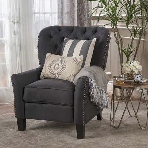 Fabric Push Back Recliner with Plush Cushioning - 1 of 4
