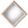 bali & pari Adino Bohemian Woven Natural Grasscloth Square Accent Mirror - 3 of 4