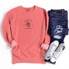 Simply Sage Market Embroidered Washington Coast Flower Garment Dyed Sweatshirt - 2 of 4