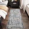 COZONY Washable Abstract Area Rug with Non-Slip Backing, Foldable Distressed Low Pile Carpet for Living Room and Bedroom - 2 of 4