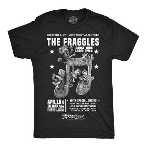 Mens Funny The Fraggles Concert Poster T Shirt Jim Henson's