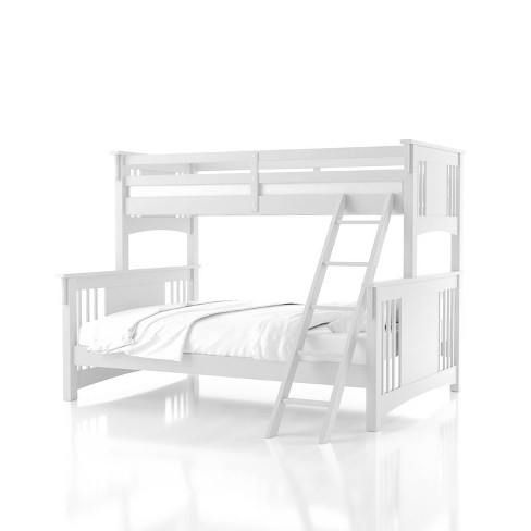 Kids Lea Bunk Bed White Iohomes Target, Twin Over Queen Bunk Bed With Trundle White