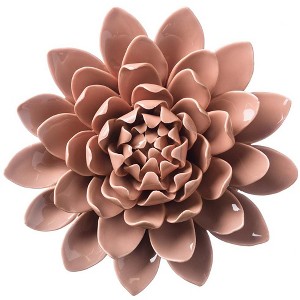 VivaTerra Ceramic Wall Flowers, 4" - 1 of 1