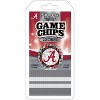 MasterPieces Casino Style 20 Piece 11.5 Gram Poker Chip Set NCAA Alabama Crimson Tide Silver Edition - 2 of 3