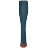 Memoi Women's Brick Twist Crosshatch Knit Knee High Sock Legion Blue One Size - 2 of 4