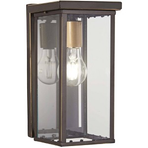 Minka Lavery Modern Outdoor Wall Light Fixture Oil Rubbed Bronze 11 1/4" Clear Glass for Post Exterior Barn Deck Porch Yard Patio - 1 of 1