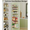 MOEPISY 8-Tier Adjustable Over the Door Pantry Organizer with 2 Sets Hooks Fits Most Doors - 3 of 4
