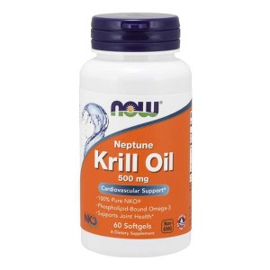Neptune Krill Oil 500 mg by Now Foods  -  60 Softgel - 1 of 2