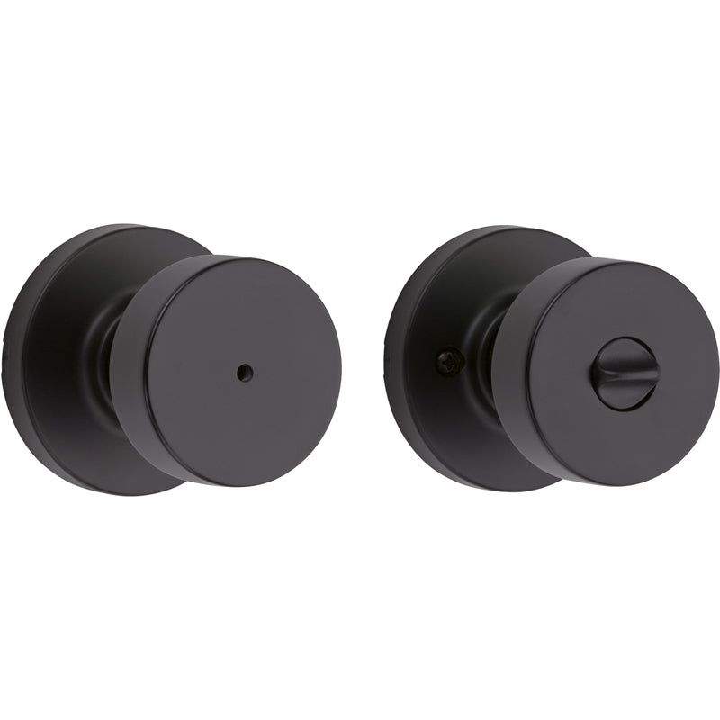 Kwikset Signature Series Pismo Iron Black Knob Right or Left Handed, 1 of 7