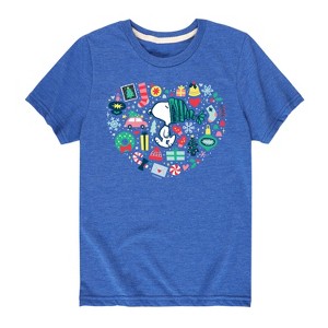 Boys' - Peanuts - Holiday Short Sleeve Graphic T-Shirt - 1 of 4