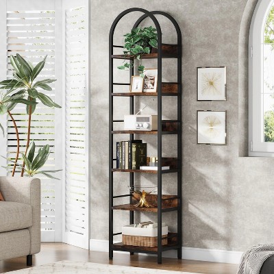 Hommoo 78.7" Tall 6-Tier Open Bookshelf